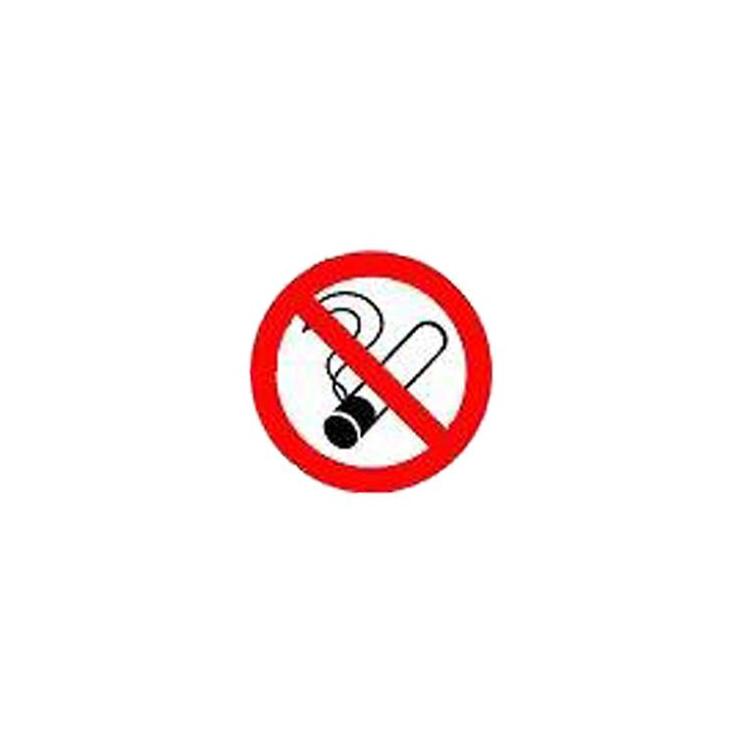 Pickup pictogram verboden te roken zelfklevend Ø150mm
