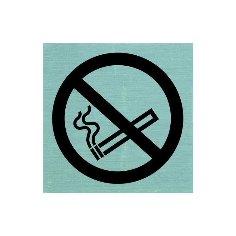 Pickup pictogram verboden te roken aluminium 80x80mm