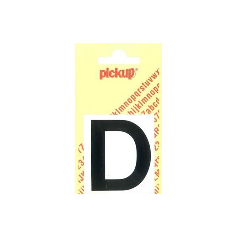 Pickup Helvetica plakletter hoofdletter D zwart 40mm