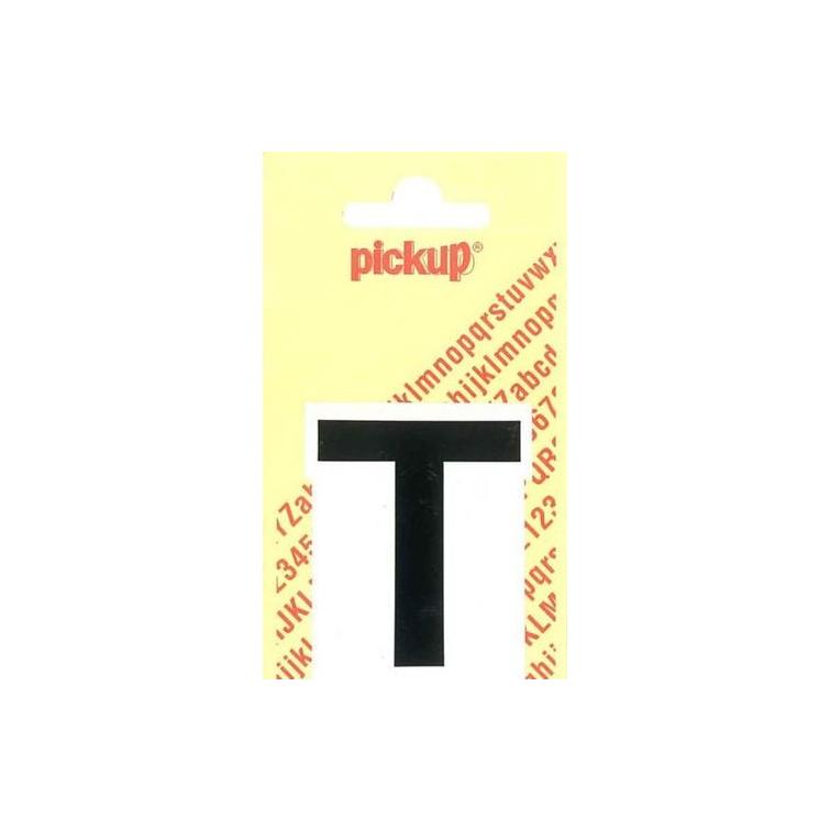 Pickup Helvetica plakletter hoofdletter T zwart 40mm