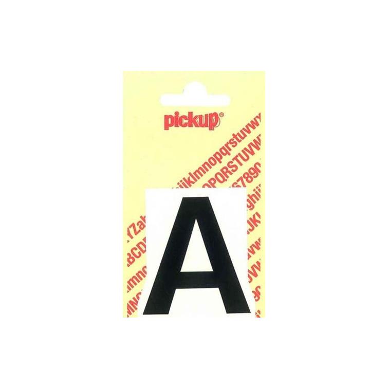 Pickup Helvetica plakletter hoofdletter A zwart 40mm