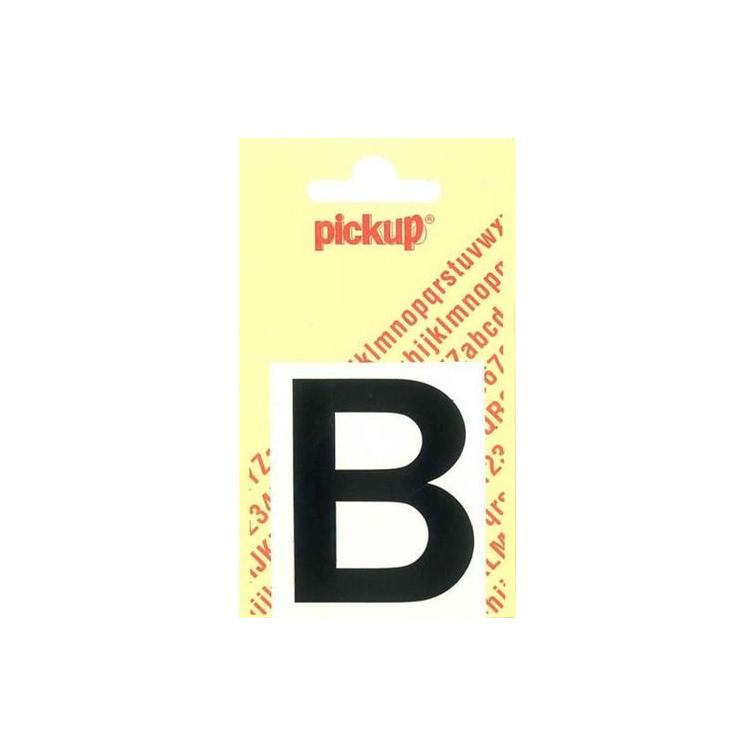 Pickup Helvetica plakletter hoofdletter B zwart 60mm