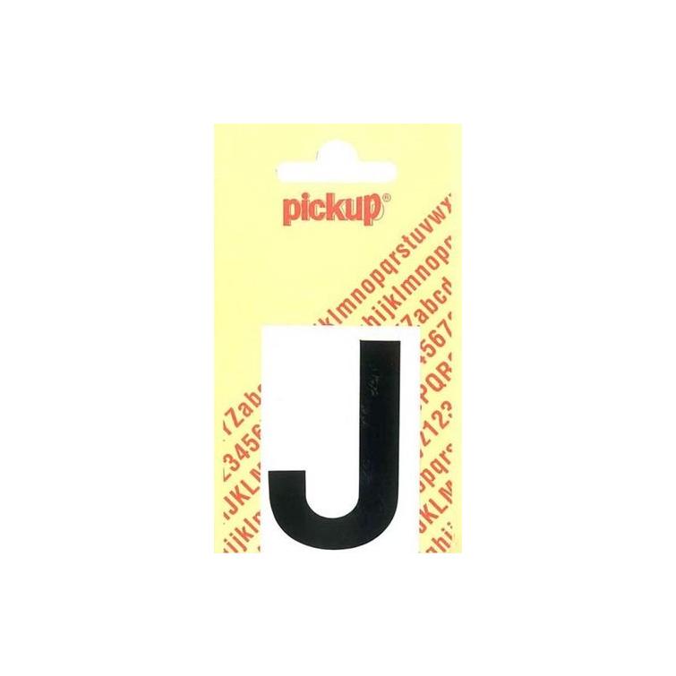 Pickup Helvetica plakletter hoofdletter J zwart 60mm