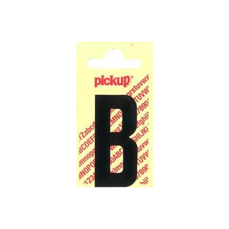 Pickup Nobel plakletter B mat zwart 90mm