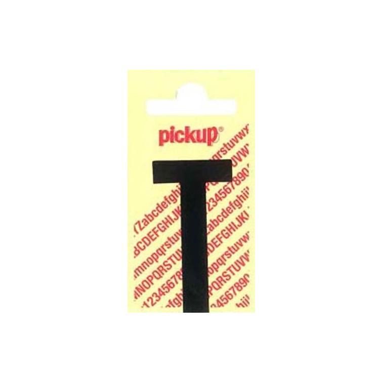 Pickup Nobel plakletter T mat zwart 150mm