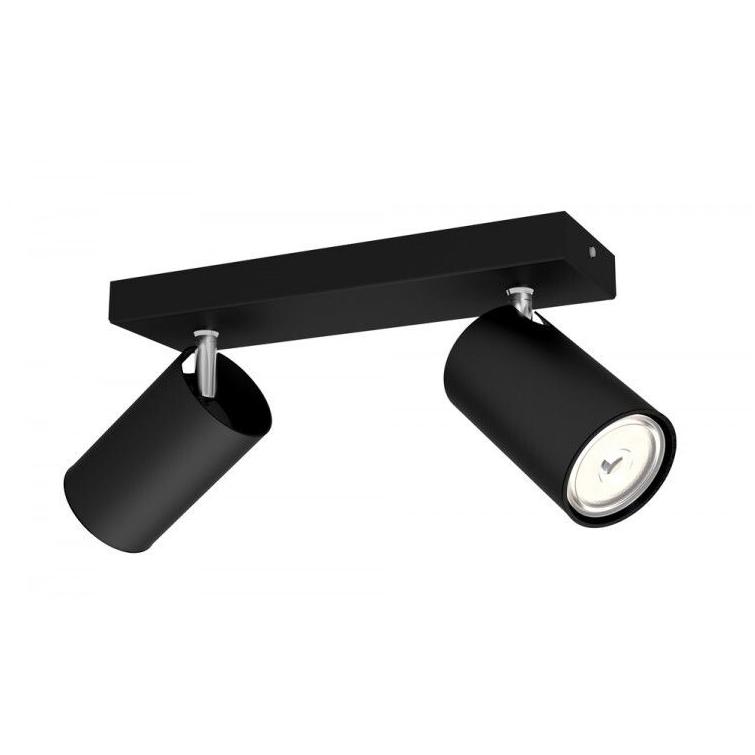 Philips myLiving LED  Kosipo 2-lichts plafondlamp dimbaar zwart