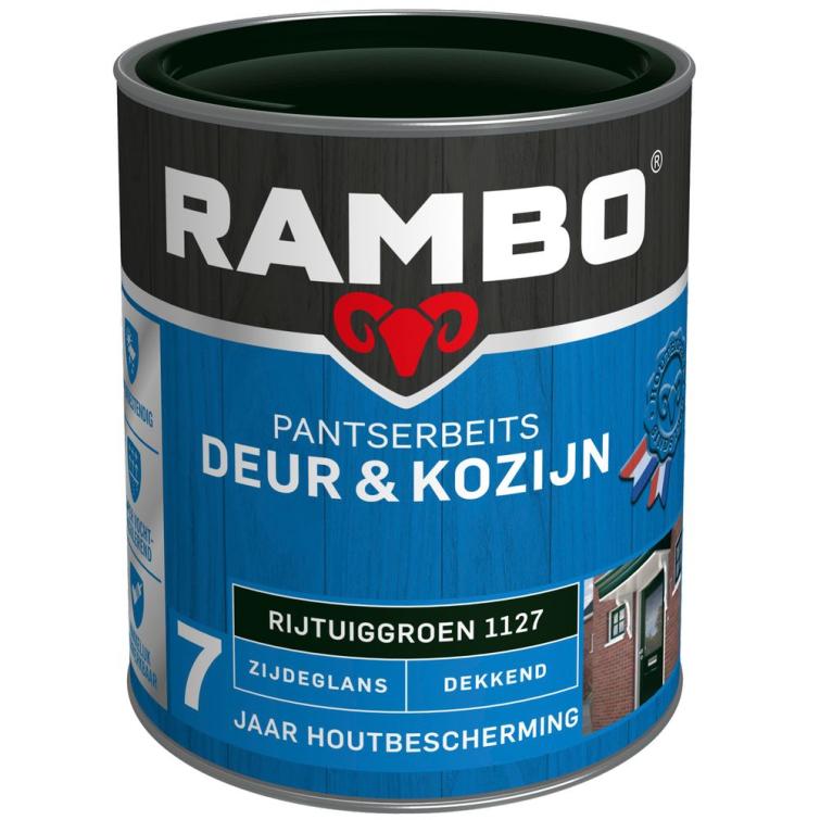 Rambo Pantserbeits zijdeglans deur & kozijn 1127 groen 750ml