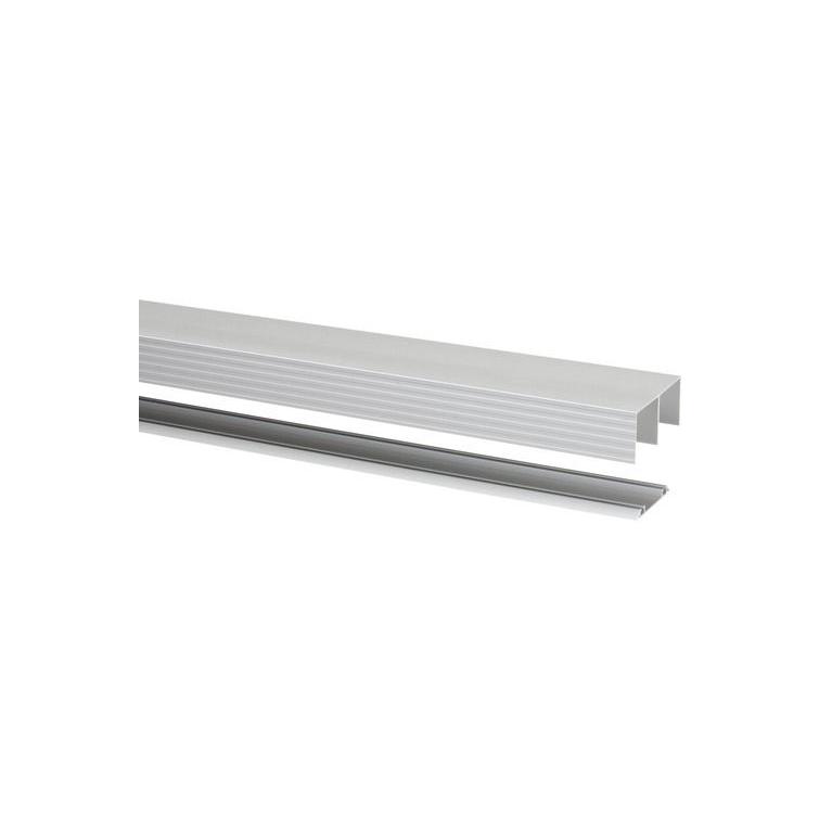 StoreMax Basic Rail aluminium wit 240 cm R-40