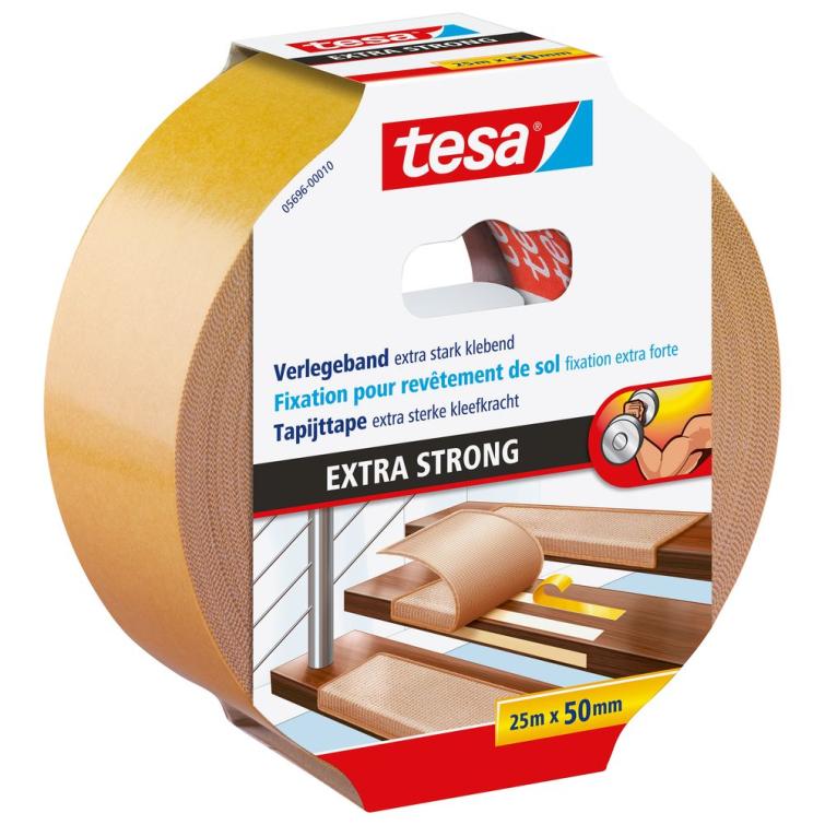 Tesa Extra Strong tapijttape oranje 50mm 25m