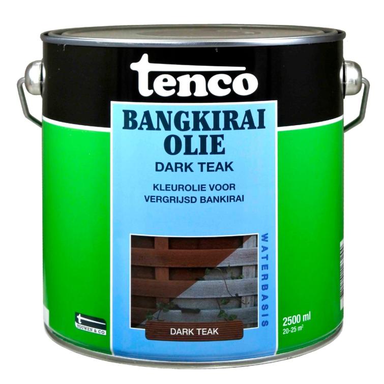 Tenco houtolie Bangkirai dark teak 2,5L