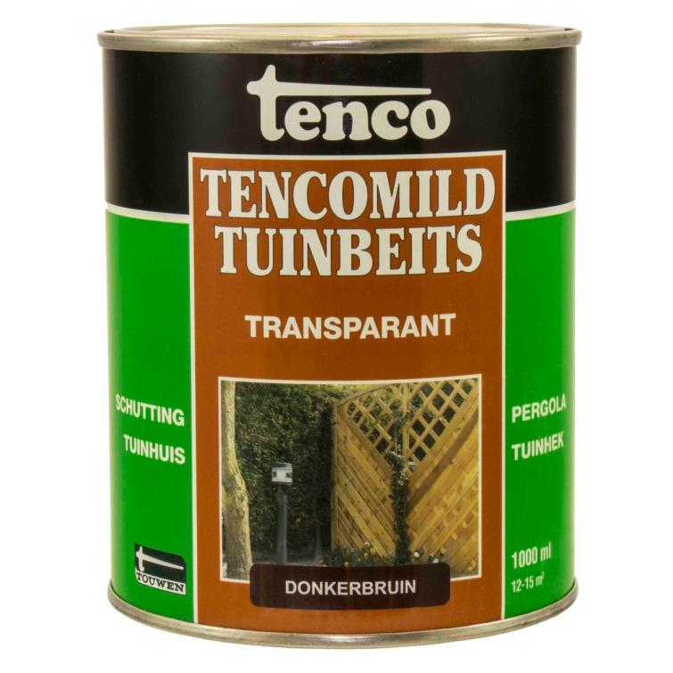 Tenco Tencomild tuinbeits zijdemat donkerbruin 1L