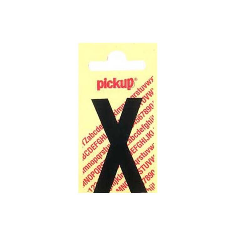 Pickup Nobel plakletter X mat zwart 90mm