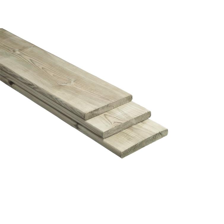 Plank 4-zijdig geschaafd celfix grenen 1,6x14x360cm