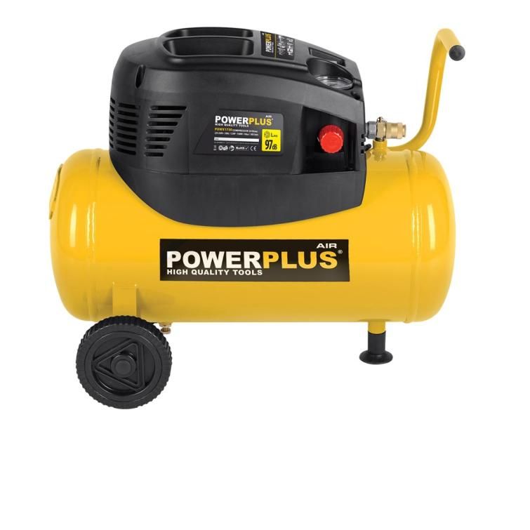 Powerplus  elektrische compressor POWX1730 24l 6-dlg.