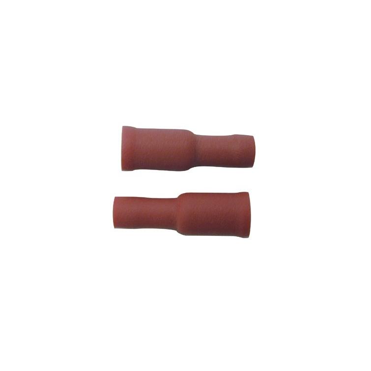 Skandia kabelschoen rondstekerhuls rood 4mm 10 stuks