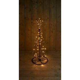 Productafbeelding van Anna's Collection kerstboom met ster verlichting 70Led 1,2m.