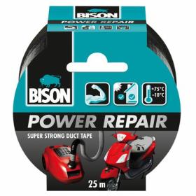 Bison Power Repair tape zwart 50mmx25m