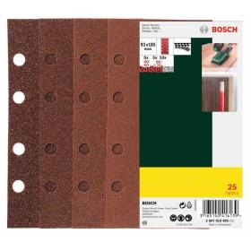 Bosch Promoline geperforeerd schuurpapier P40/P60/P80/P120 25-dlg
