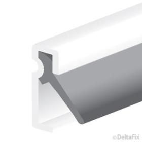 Productafbeelding van Deltafix tochtprofiel inbouw acrylbestendig wit 2,4m.