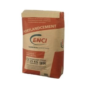 Productafbeelding van ENCI cement snelhardend grijs 25kg.