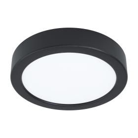 Productafbeelding van Eglo Fueva 5 LED plafondlamp rond ⌀16cm zwart.