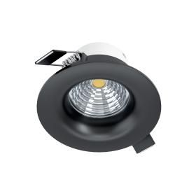 Productafbeelding van Eglo Saliceto LED inbouwspot ⌀8,8cm dimbaar zwart aluminium.