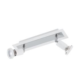 Productafbeelding van Eglo Sarria LED opbouwspot 2-lichts dimbaar kantelbaar wit staal.