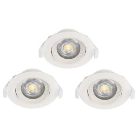 Eglo Sartiano LED inbouwspot wit kunststof set van 3