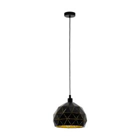 Eglo hanglamp Roccaforte Ø40cm zwart/goud