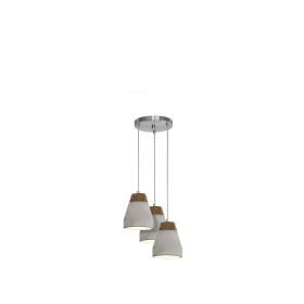 Productafbeelding van Eglo hanglamp Tarega 3-lichts beton/hout.