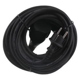 Productafbeelding van Exin verlengsnoer randaarde IP44 neopreen kabel zwart 10m.