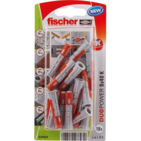 Fischer Duopower plug K 8x40mm 18 stuks