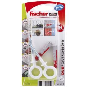 Productafbeelding van Fischer Duopower universeelplug met ooghaak nylon.