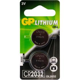 GP batterij knoopcel CR2032 lithium 2st