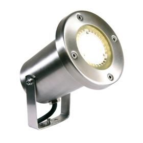 Productafbeelding van Garden Lights Protego LED opbouwspot kantelbaar RVS.
