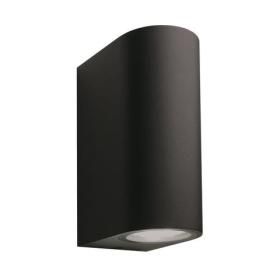 Productafbeelding van Garden Lights Sibus LED wandlamp zwart aluminium.