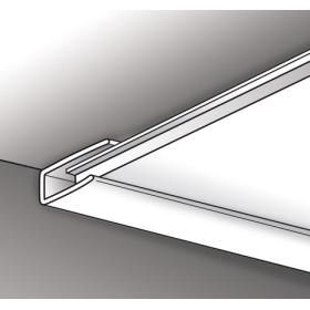 Productafbeelding van HDM Outdoor start/eindprofiel PVC titaanwit 300x25x11cm.