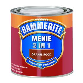 Hammerite Menie lak mat oranje, rood 250ml