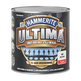 Hammerite Ultima lak hoogglans RAL9016 wit 250ml