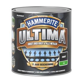 Hammerite Ultima lak mat zwart 250ml