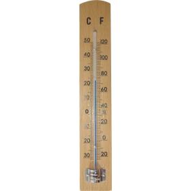 Hendrik Jan thermometer beuken hout bruin 8x2x28,5cm