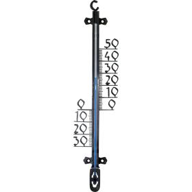 Hendrik Jan thermometer kunststof zwart 9,5x1,5x33,5cm