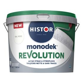 Histor Monodek Revolution muurverf mat RAL9010 gebroken wit 10L