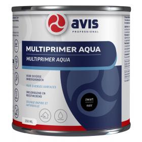Avis Aqua multiprimer mat zwart 250ml