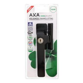 AXA 3329 veiligheidsraamsluiting links aluminium zwart SKG*