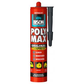 Bison Polymax Express montagelijm elastisch antraciet 425gr