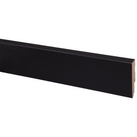 CanDo muurplint MDF plintfolie zwart 240x8x1,8cm