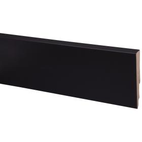 CanDo muurplint MDF plintfolie zwart 240x12x1,8cm