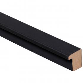 CanDo Decowall Acoustic eindprofiel zwart 260x1,8x2,2cm