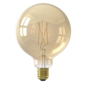Calex Smart LED filament globe E27 7W goud